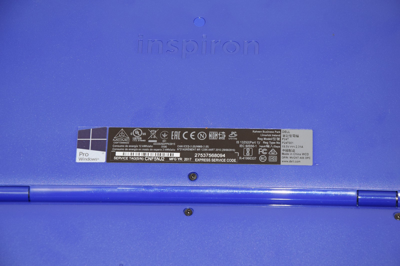 PARTS REPAIR Lot 4 Dell Inspiron 11-3162 11.6″ Celeron N3060 2GB DDR3L 32GB eMMC