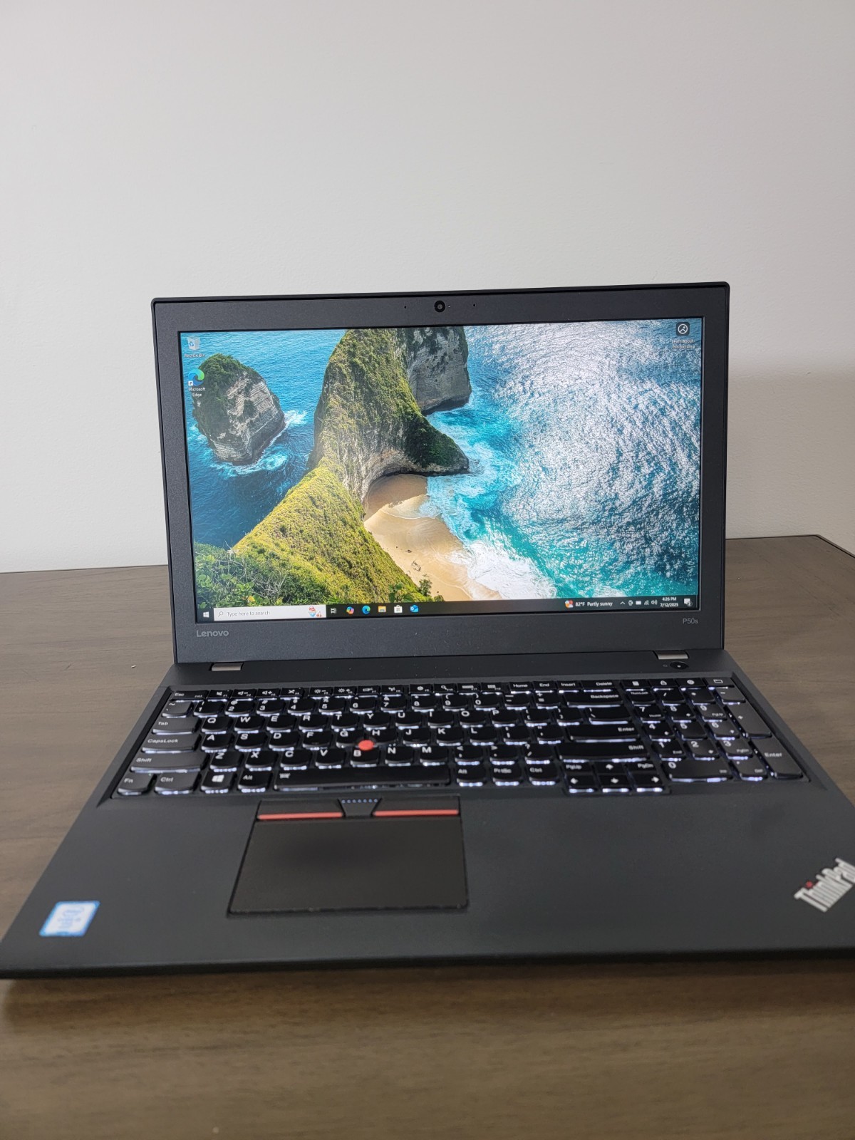 CLEAN Lenovo ThinkPad P50s, i5-6300U, 2.50GHz 16GB 240 SSD Quadro M500M Win 10