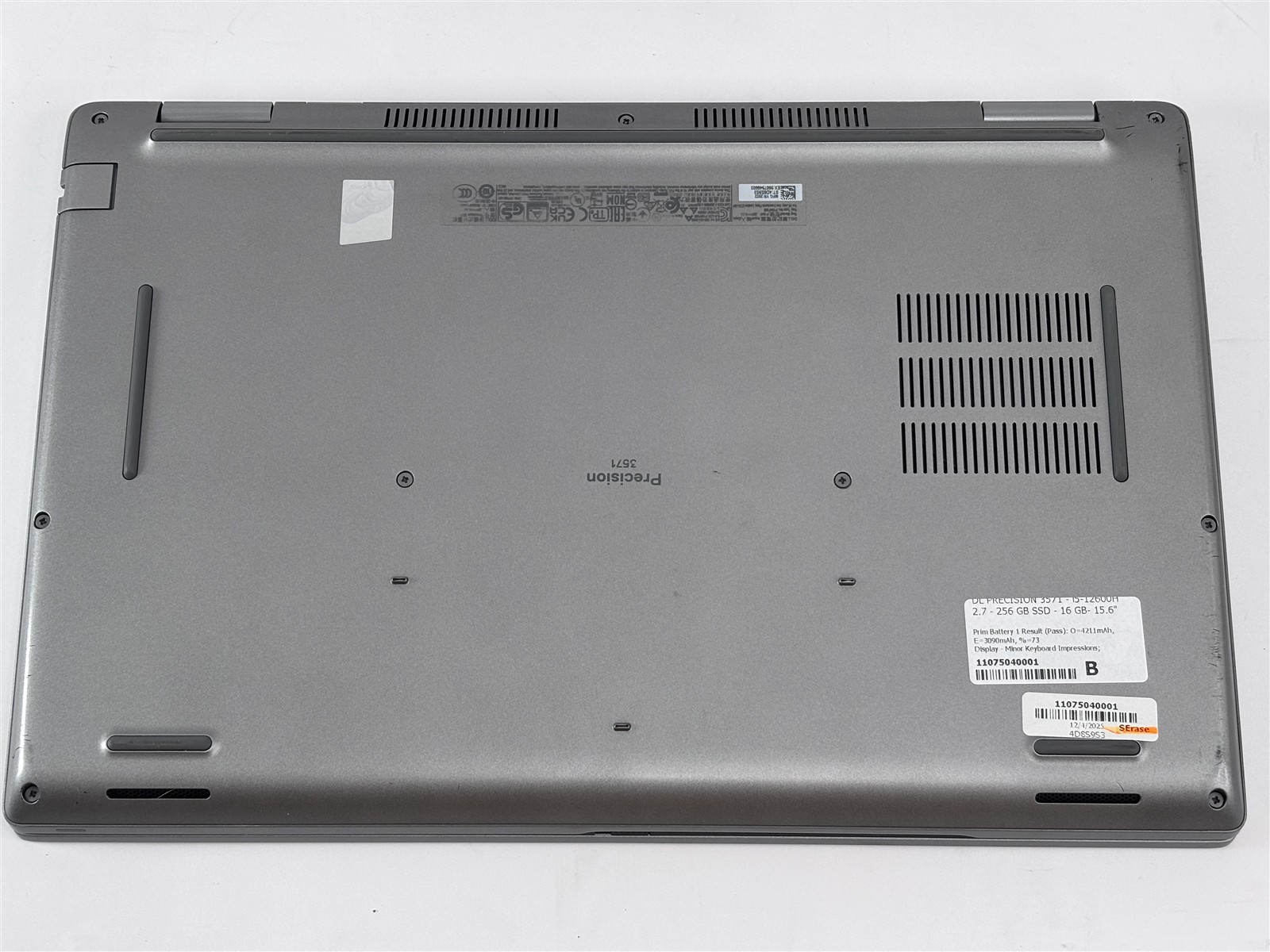 Dell Precision 3571 Intel Core i5-12600H 2.7GHz 16GB 256GB SSD 15.6″ NVIDIA T600