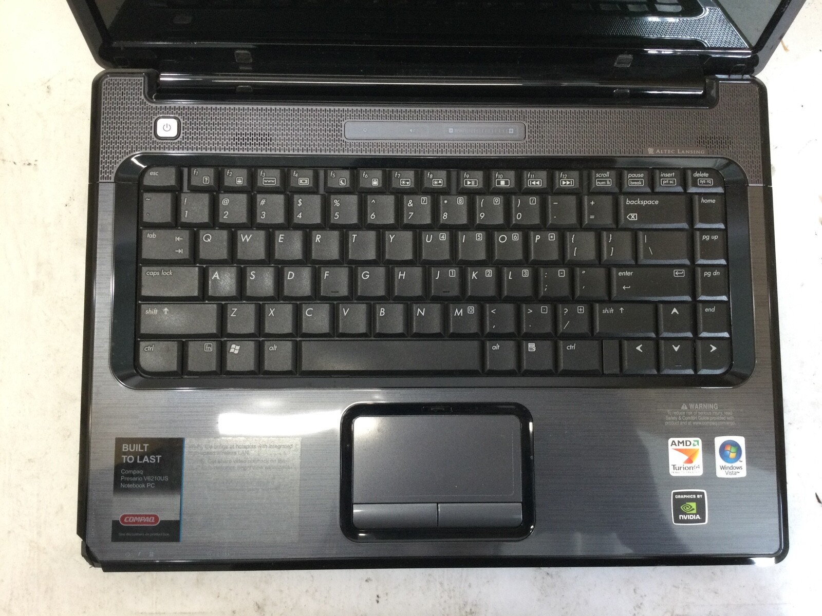 HP PRESARIO V6000 – 1GB RAM – AMD TURION 64 – FOR PARTS – READ DESCRIPTION – BB!