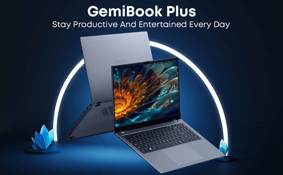 CHUWI 15.6” GemiBook Plus Laptop Intel N100 8GB DDR5 256GB SSD Windwos 11 PC