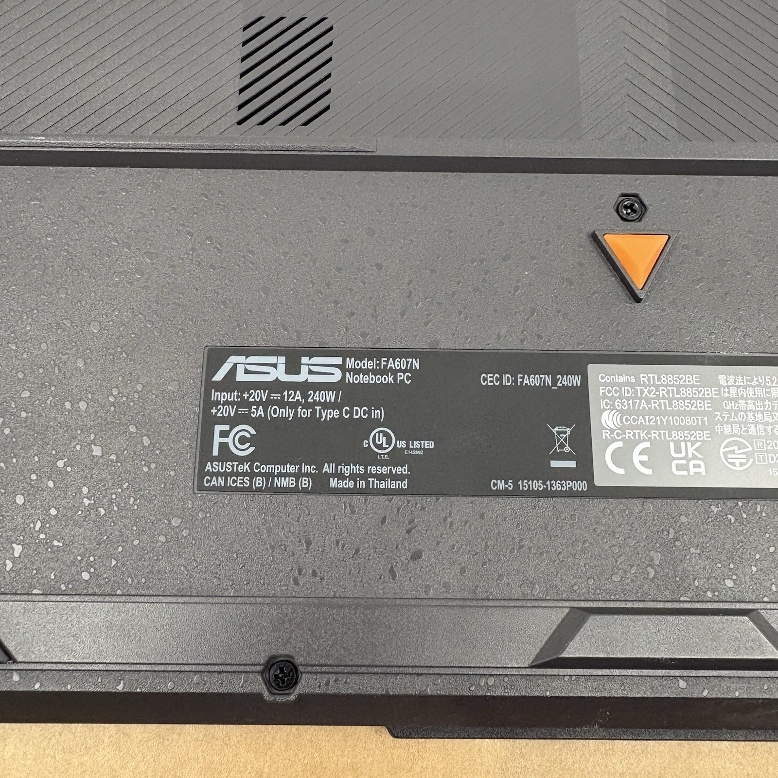 ASUS TUF GAMING A16 FA607N 16″ RYZEN 7 7445HS 3.2GHZ 16GB RAM 512GB SSD