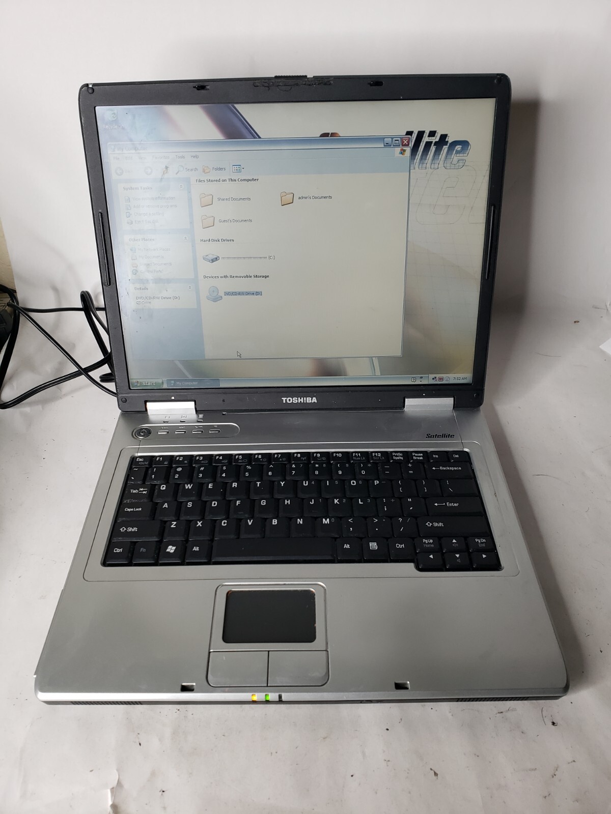 toshiba satellite l25-s1196 intel celeron@1.40ghz 768mb ram 40gb hdd