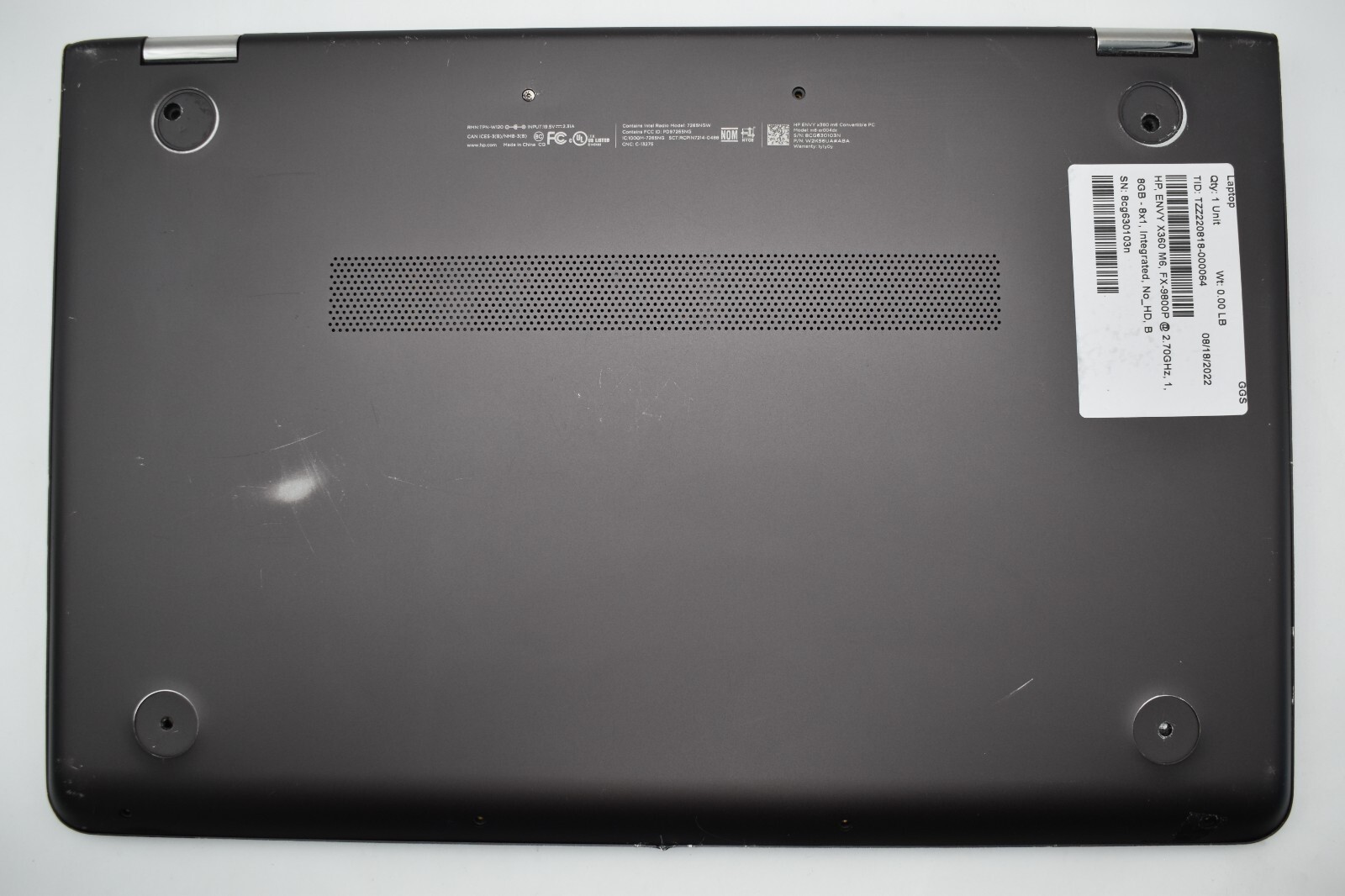 HP ENVY X360 M6 2-in-1 Laptop AMD FX-9800P 2.7GHz 16GB RAM 256GB SSD WIN10 *READ