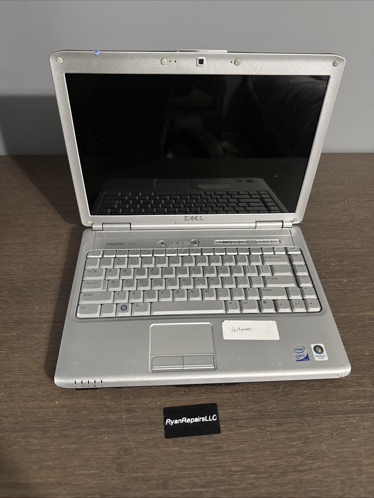 Dell Inspiron 1420 Vintage laptop NO HDD No Batt, Tested Boots. No power cable