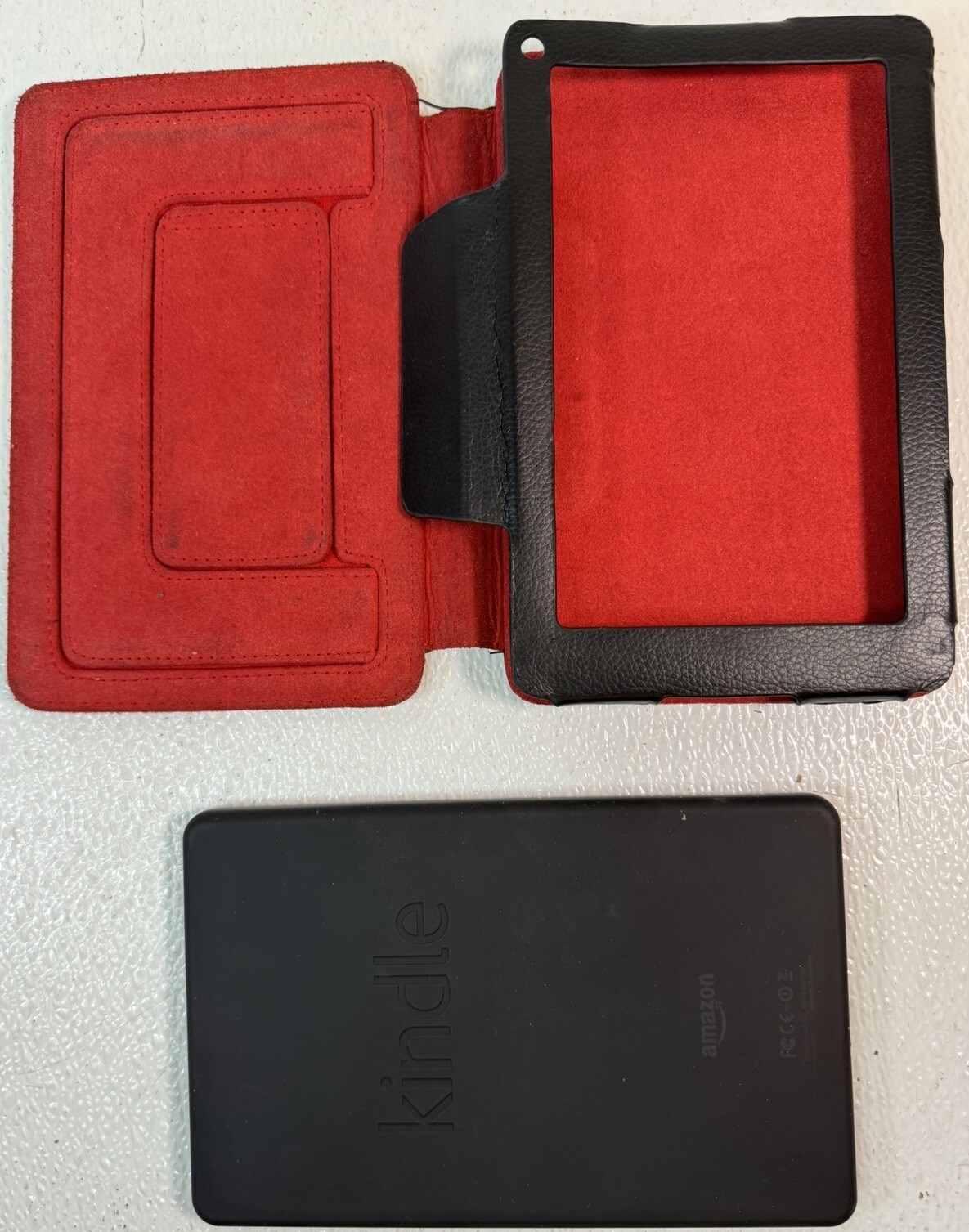 AMAZON KINDLE FIRE MODEL D01400 E READER 7″ WI FI TABLET With Case Works!