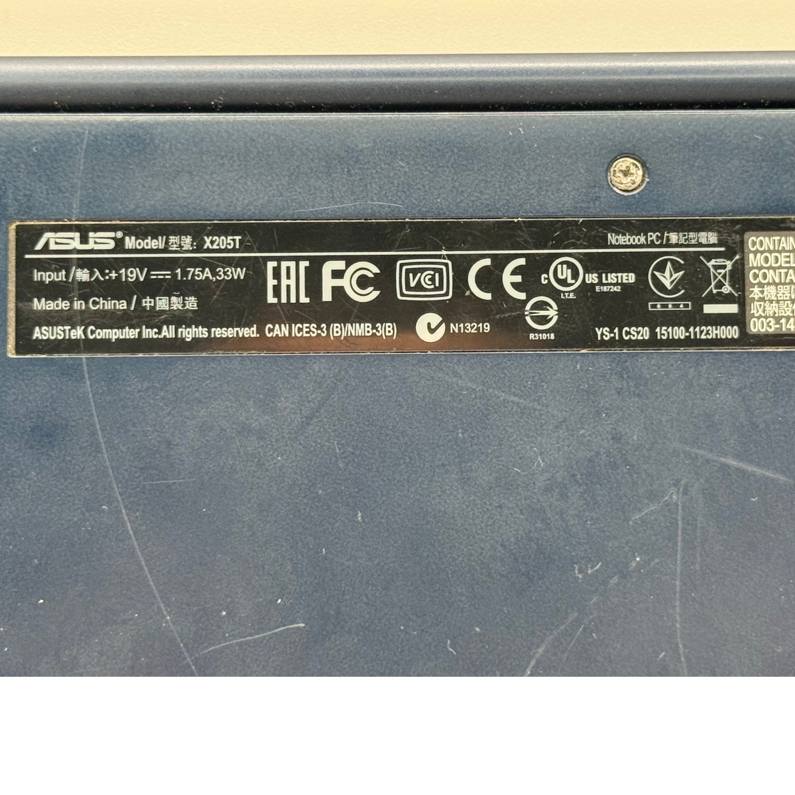 Asus EeeBook X205T 11.6 Laptop Intel Atom 2GB RAM Blue Notebook PC Parts only