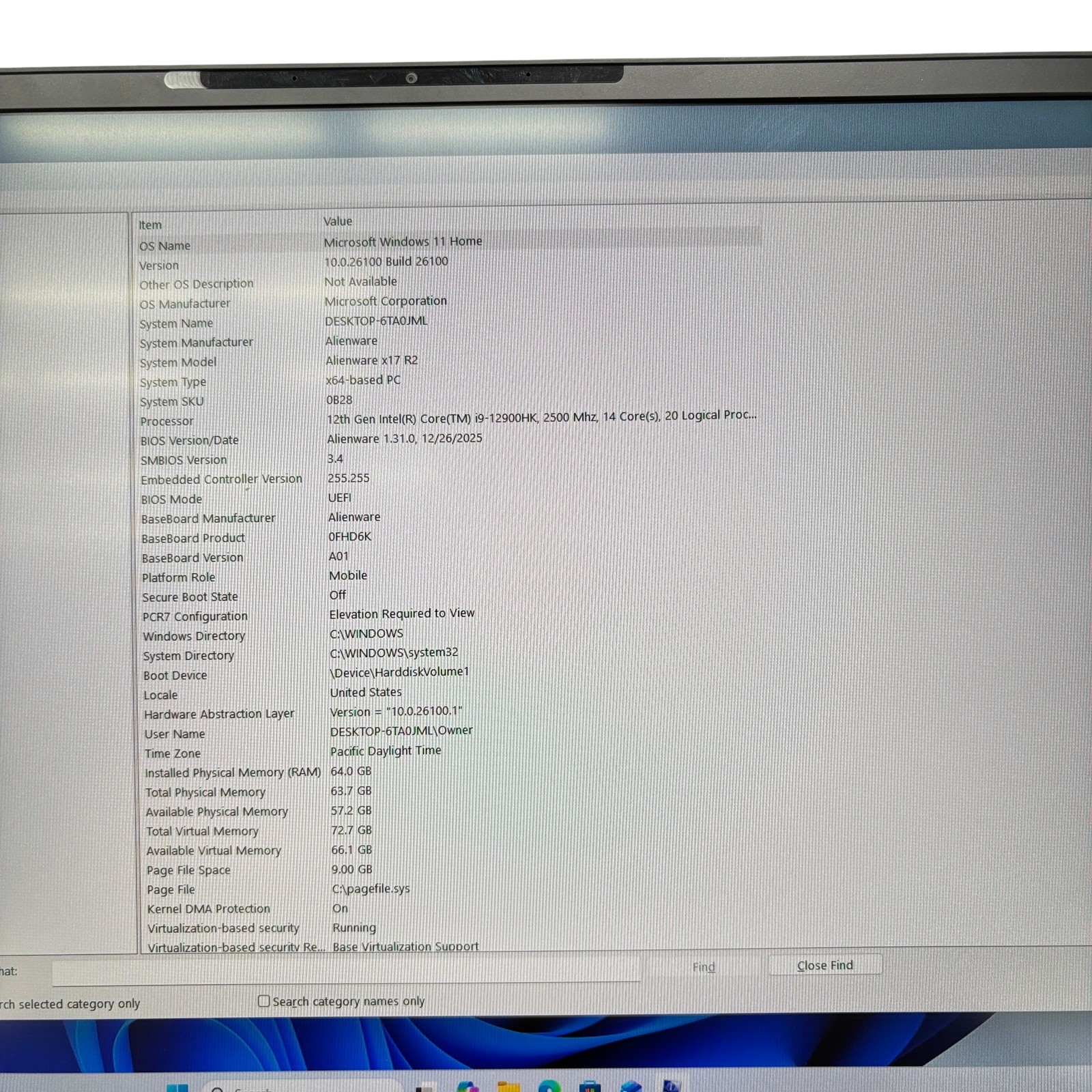 Alienware X17 R2 17.3″ Display 64GB RAM 4TB SSD i9-12900HK RTX 3080 TI Laptop