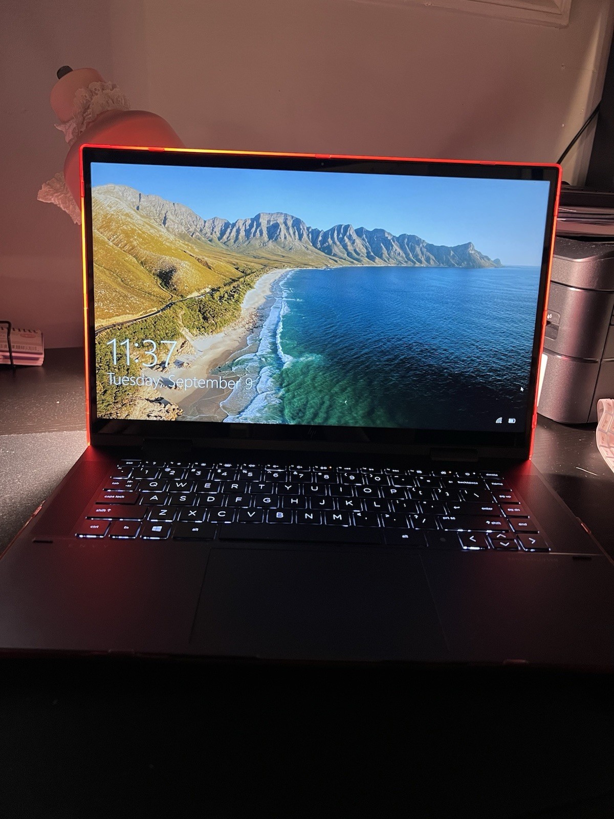 HP ENVY x360 15.6” 2-in-1 Touchscreen (Ryzen, Touch ID) w/ Chic Pink Accessories