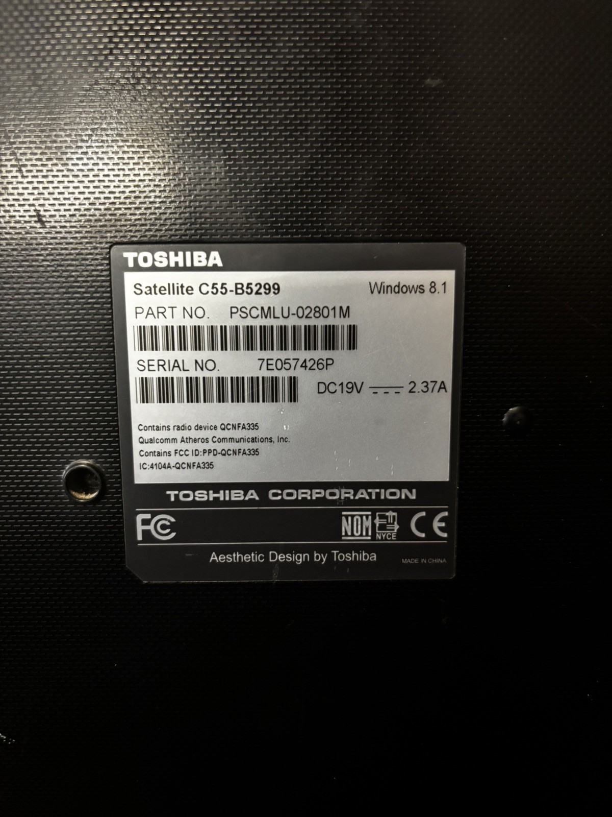Toshiba Satellite C55-B5299 15.6″ Laptop Celeron 8GB RAM 1TB HDD Linux Mint
