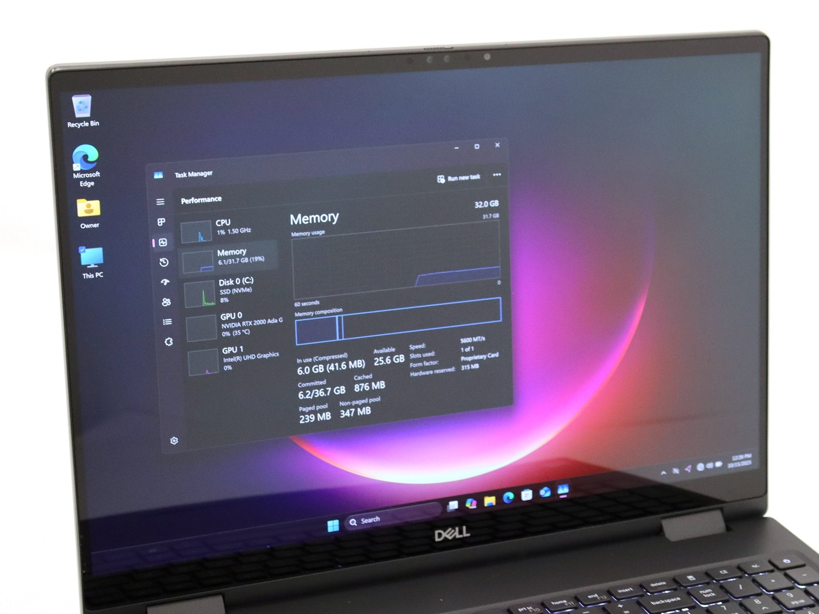 Dell Precision 7680 16.0″ 4K OLED Touch i7-13850HX 32GB 2TB NVMe W11P RTX 2000