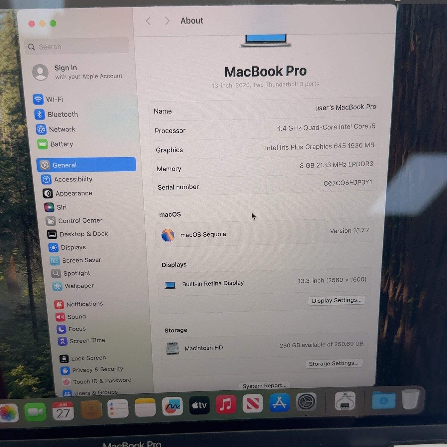 2020 Apple MacBook Pro 12″ i5 1.4GHz 8GB RAM 256GB SSD Silver MXK62LL/A