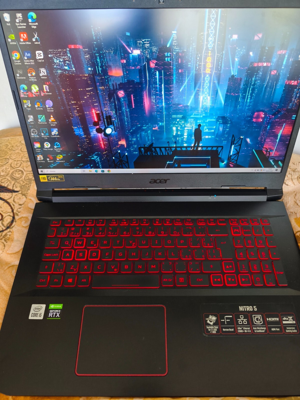 Herní notebook Acer Nitro 5 + HERNÍ MYŠ, PODLOŽKA A SLUCHÁTKA ZDARMA!!!