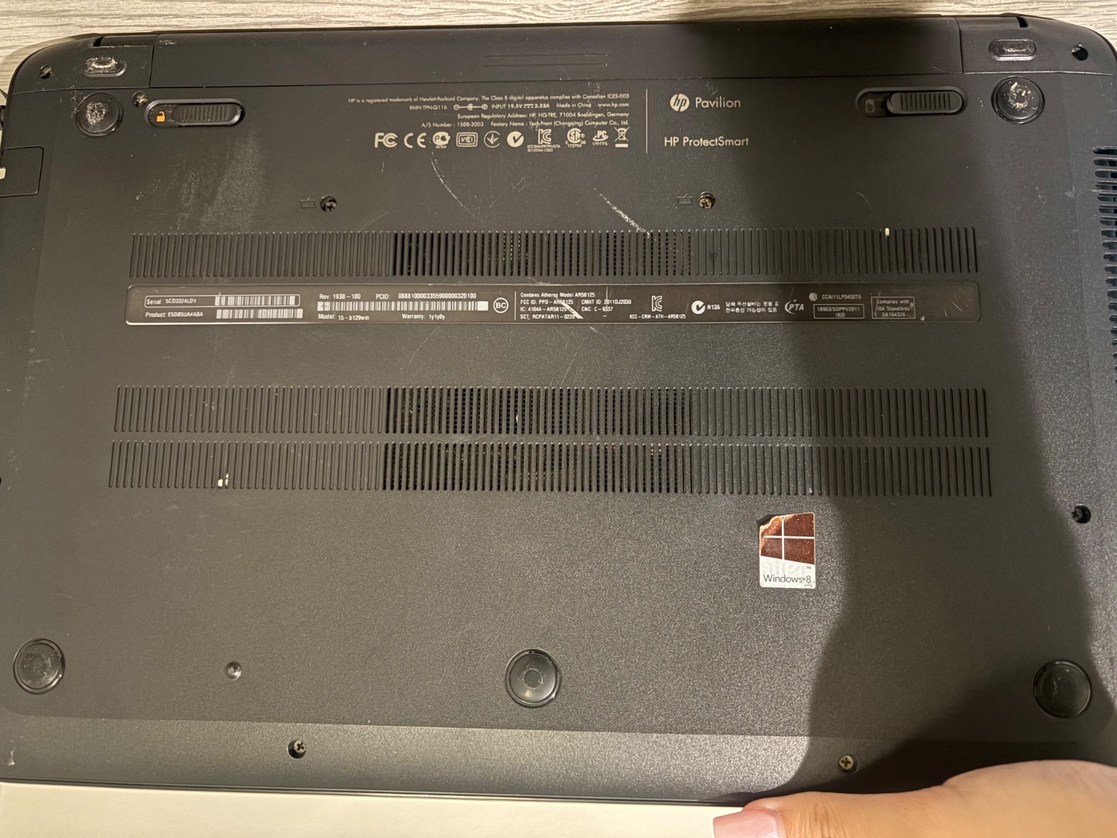 HP Pavilion 15-b129wm Touchscreen Laptop