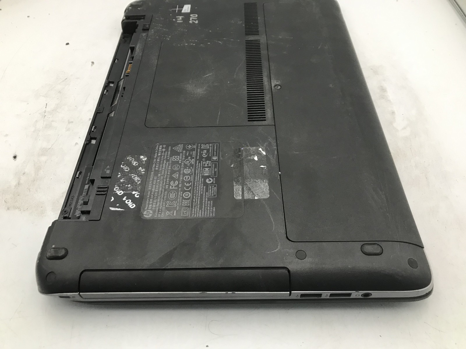 HP PROBOOK 455 G2 – BOOTS TO BIOS – AMD A SERIES CPU – NO RAM – READ DESCRIP -BB