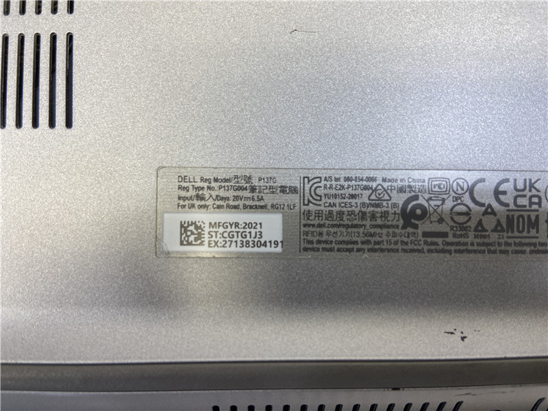 Dell Latitude 5421 Laptop i7-11850H 2.5GHz 8GB 256GB SSD Windows 10 COA Grade C