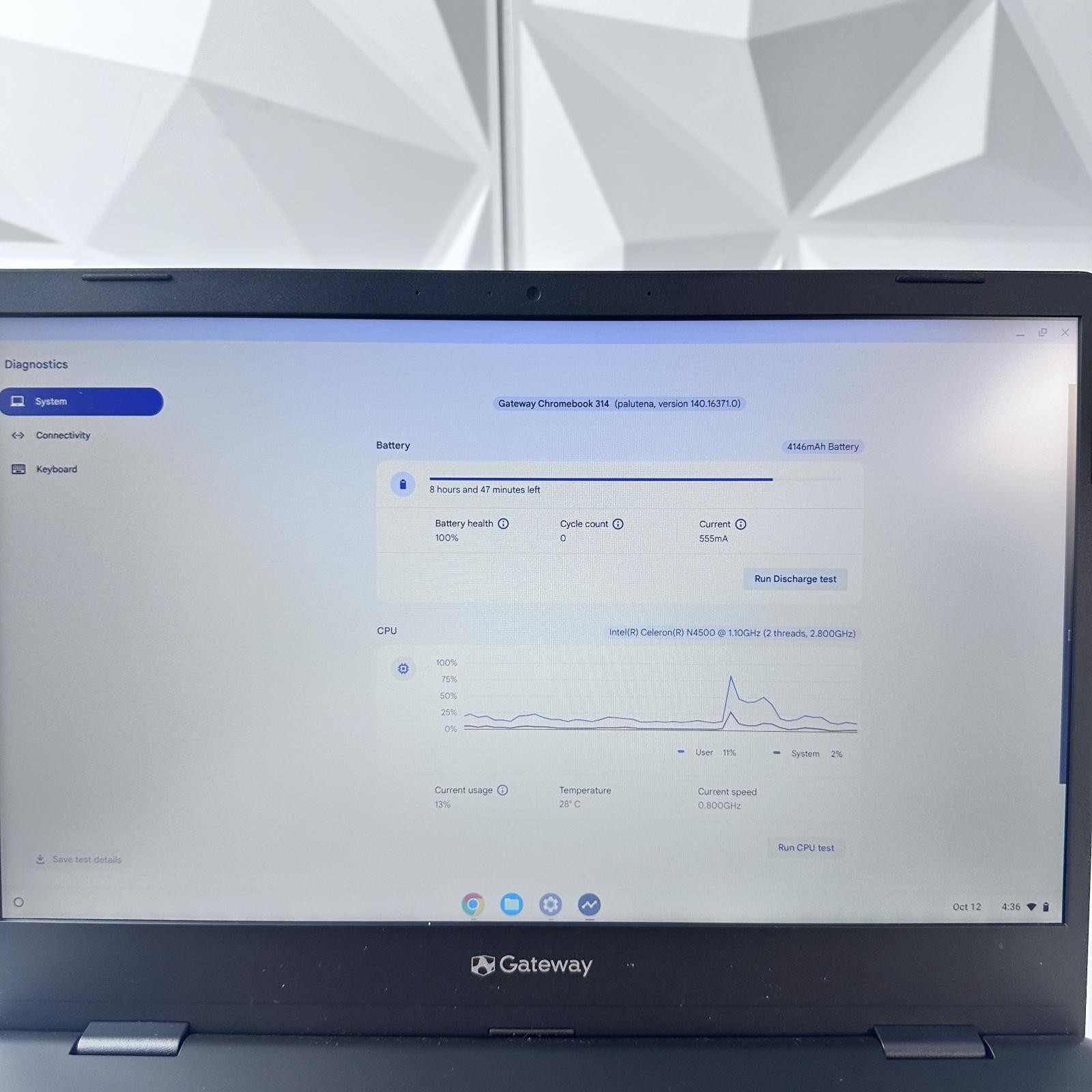 Gateway Cbo314-1h-c4cu Chromebook, 14″ FHD, N4500, 4GB, 128GB eMMC, Chrome OS