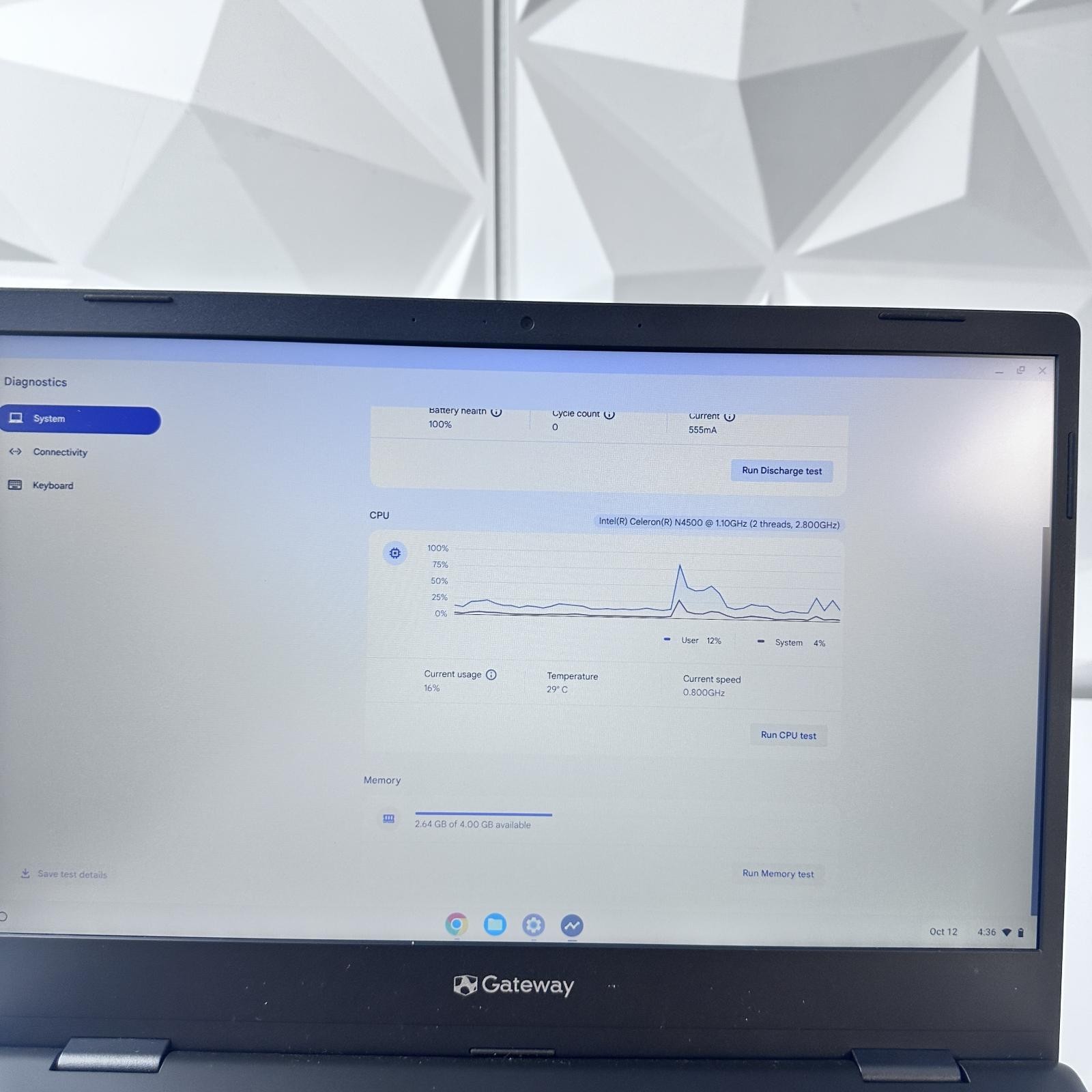 Gateway Cbo314-1h-c4cu Chromebook, 14″ FHD, N4500, 4GB, 128GB eMMC, Chrome OS