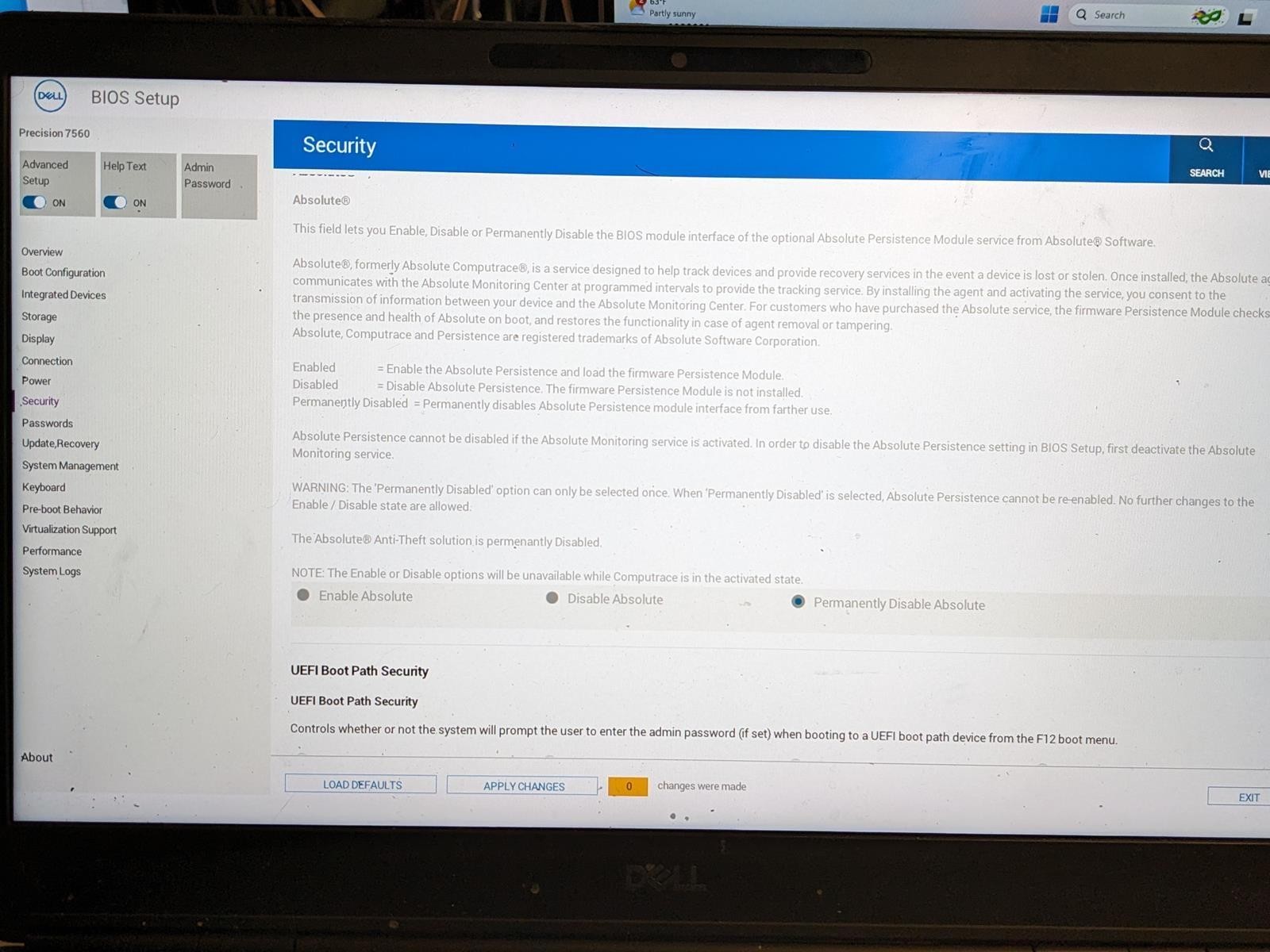 DELL PRECISION 7560 i7-11850H @ 2.50GHz, 4GB RAM, NO HDD/OS