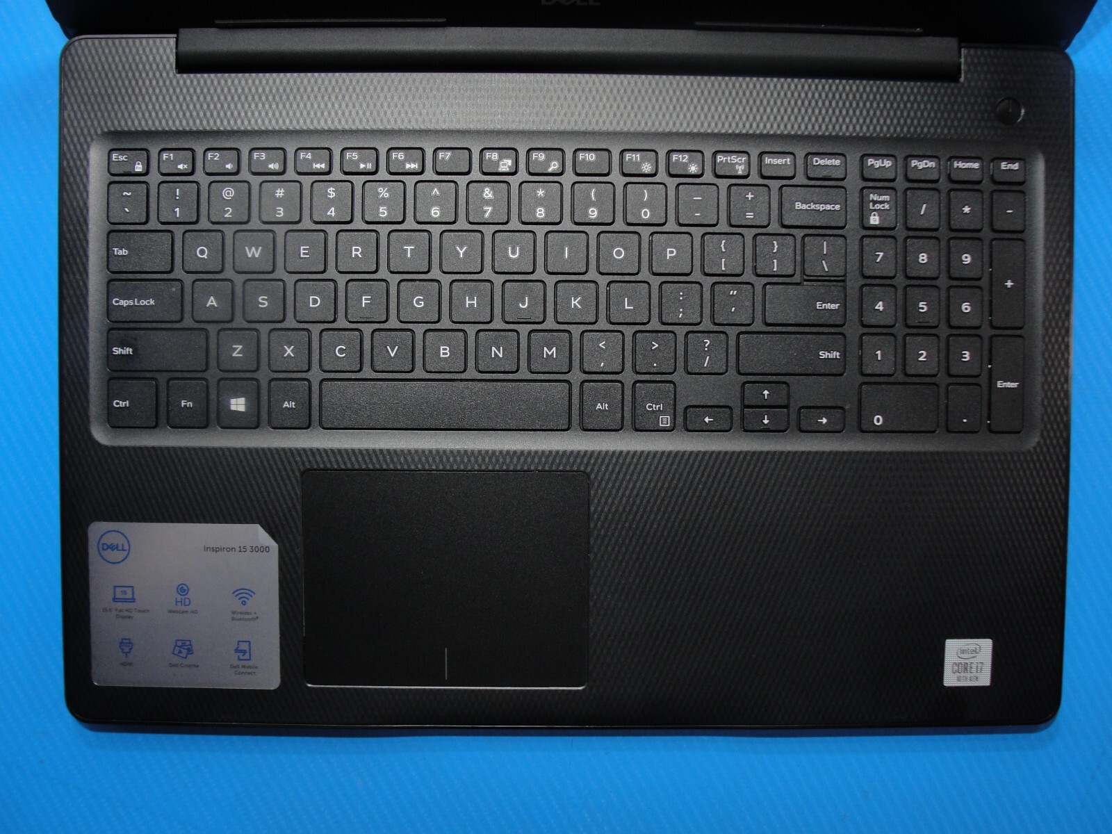 Dell Inspiron 3593 15.6” TOUCH FHD Core i7-1065G7 1.3GHz 12GB 1TB HDD + Charger