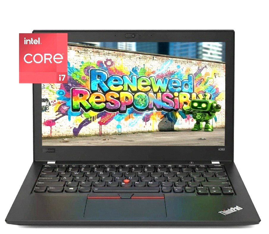 Light & Bright~ 12.5″ Lenovo ThinkPad Laptop PC: i7-8550U (16GB RAM, 256GB SSD)
