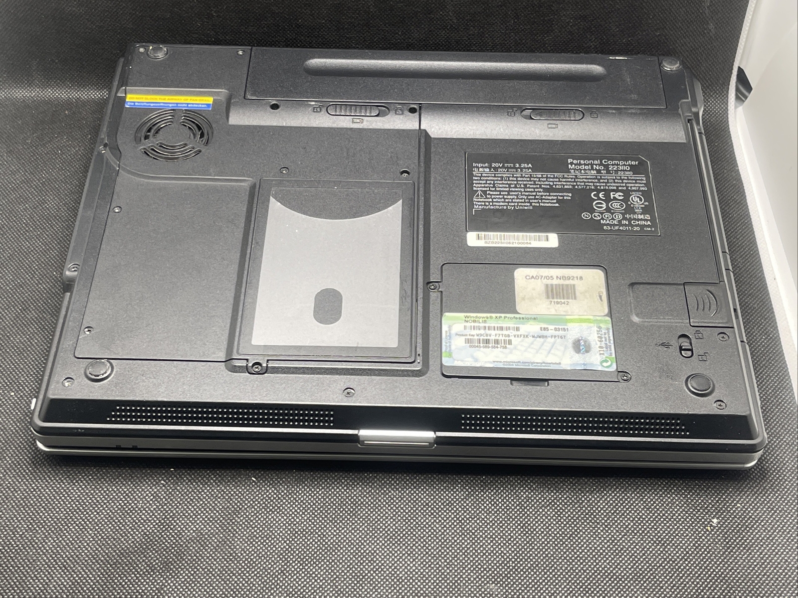 Nobilis Laptop-FOR PARTS-NO HDD/RAM/BATTERY-Laptop ONLY-Sold As Is