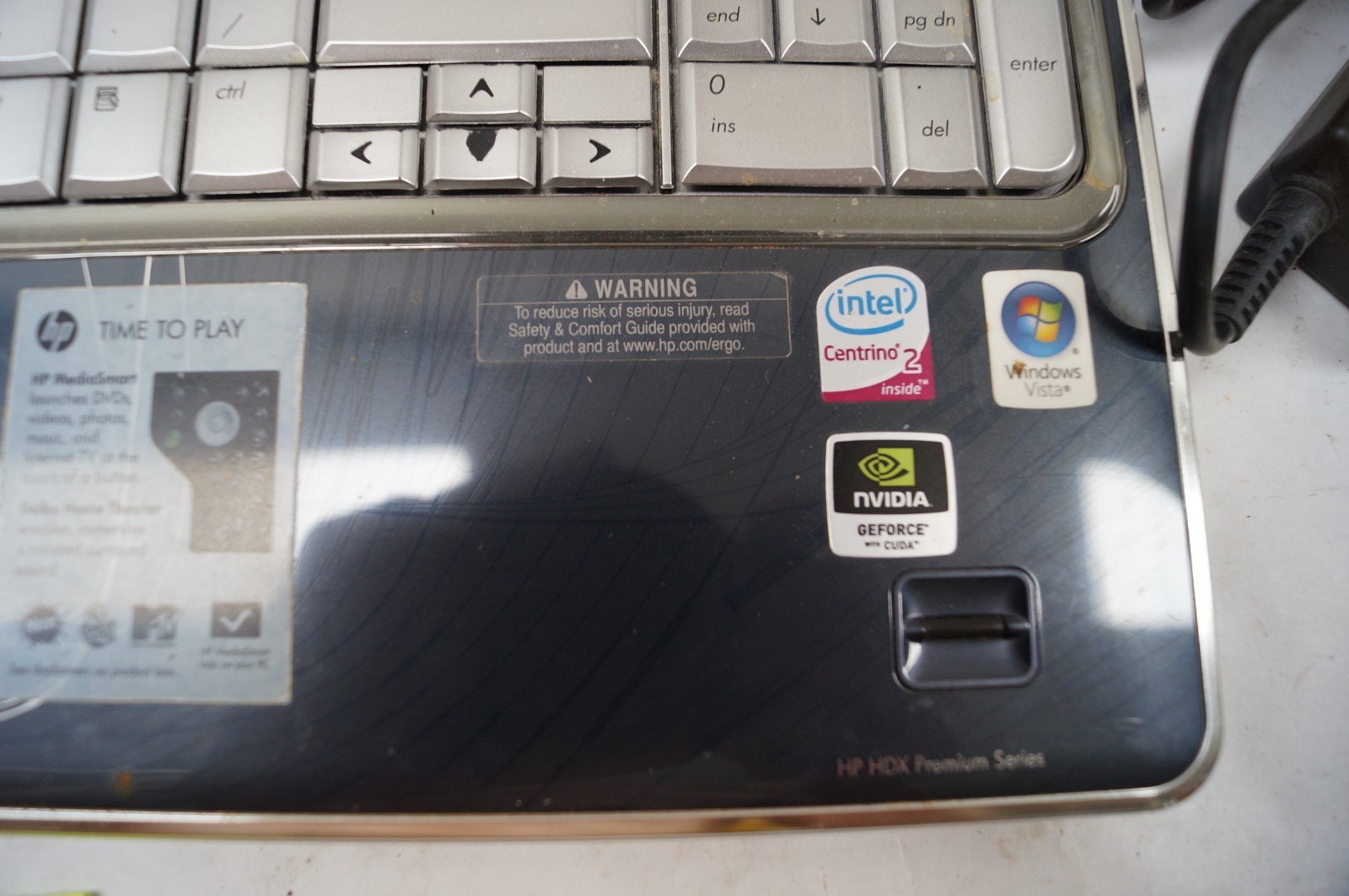 HP HDX 16-1370US Notebook Laptop 16.9″ in 4GB Mem 2.26GHz No HD WORKING PoR C152