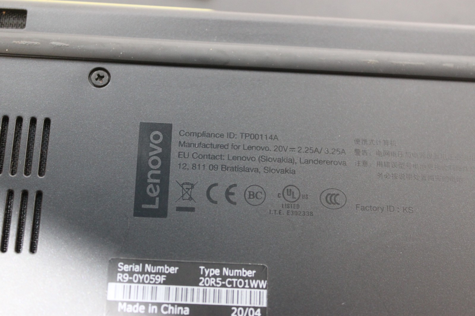 Lenovo ThinkPad L13 Yoga i3-10th Gen 8GB 256GB SSD FHD Laptop Win11 Touch Screen