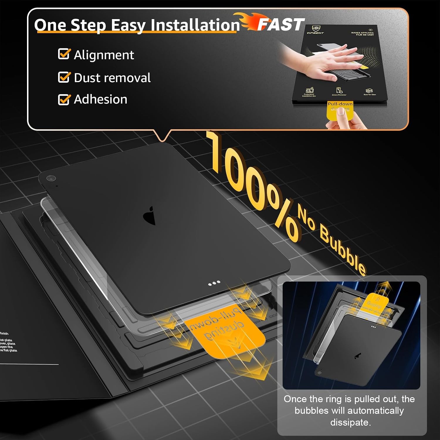 2-Pack Glass Screen Protector for iPad 11th A16 11-in. /10th Generation 10.9-in.