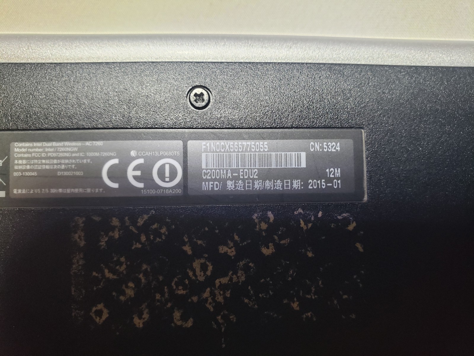 Asus Chromebook Model C200M (Pre-Owned + Charging Adapter Included)