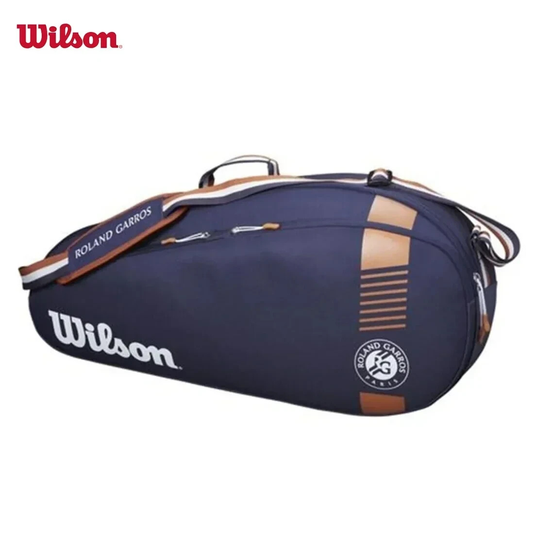 Wilson Ro Garros Tour 2023 Design Tennis Bag Team 3-6 PK Navy Lightweight Tennis