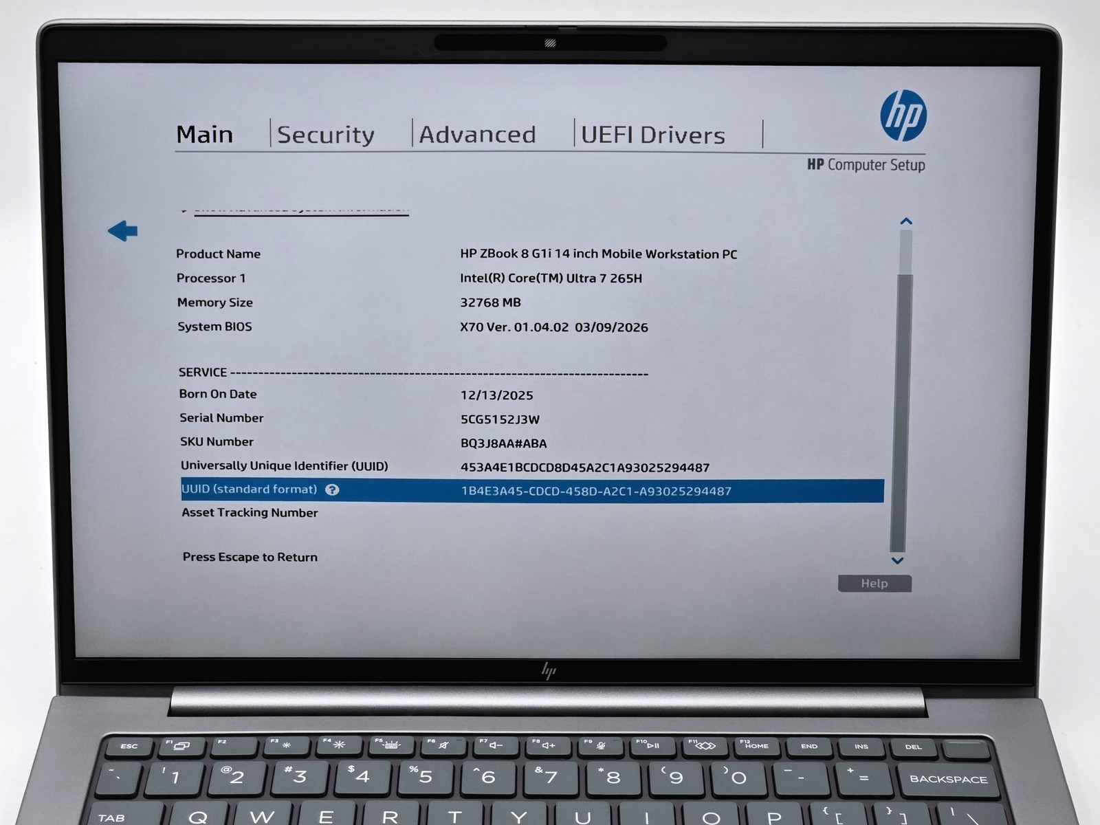 HP ZBook 8 G1i 14 Ultra 7 265H RTX 500 Ada 32GB 1TB W11P Grade B