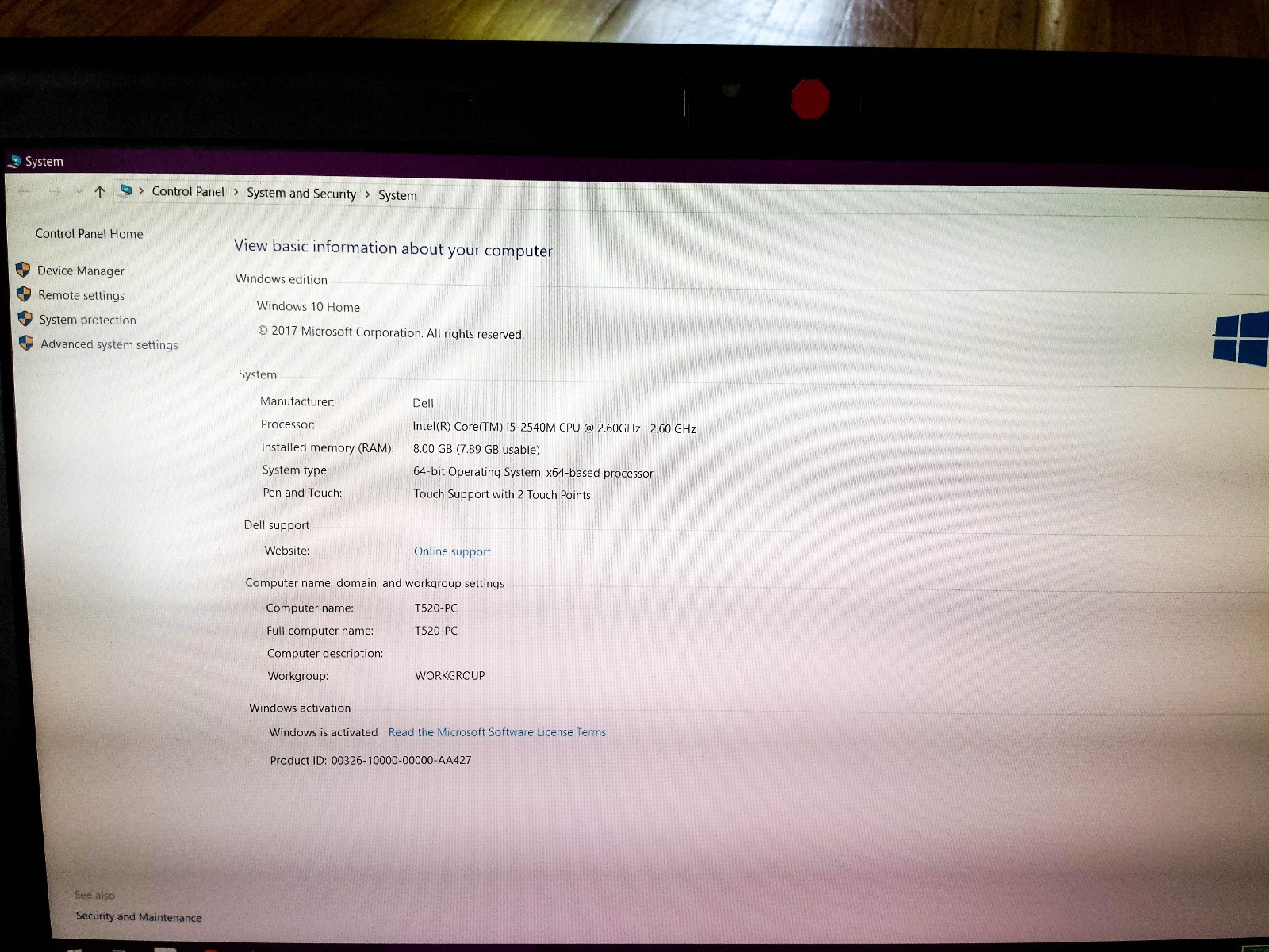 Lenovo ThinkPad T520 15.6 1080p FHD DISPLAY 500gb HD 8gb RAM i5 Windows 10 Home