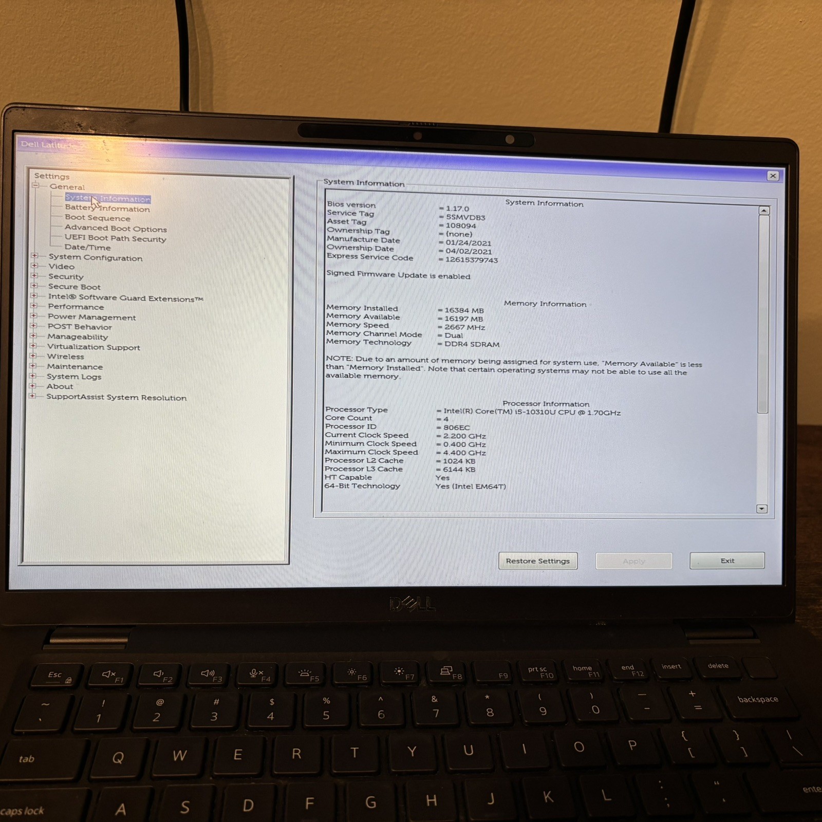 Dell Latitude 7410 i5-10310U 16GB RAM 256GB SSD 14” FHD Win11 Pro