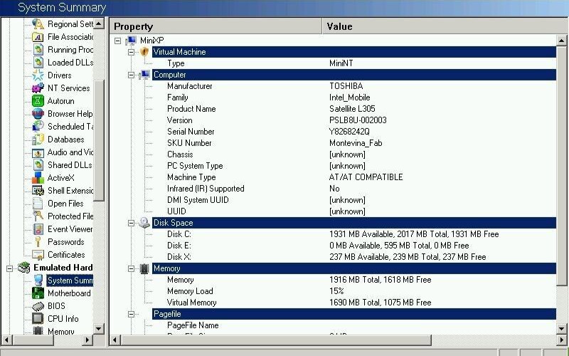 FOR PARTS 15.4″ Toshiba Satellite L305-S5902 (Dual-Core T3200/2 GB RAM/NO HDD)