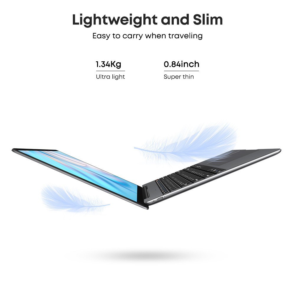 CHUWI GemiBook 13″ 2K Laptop J4115 Quad-Core, 12GB RAM, 256GB SSD, Win 10