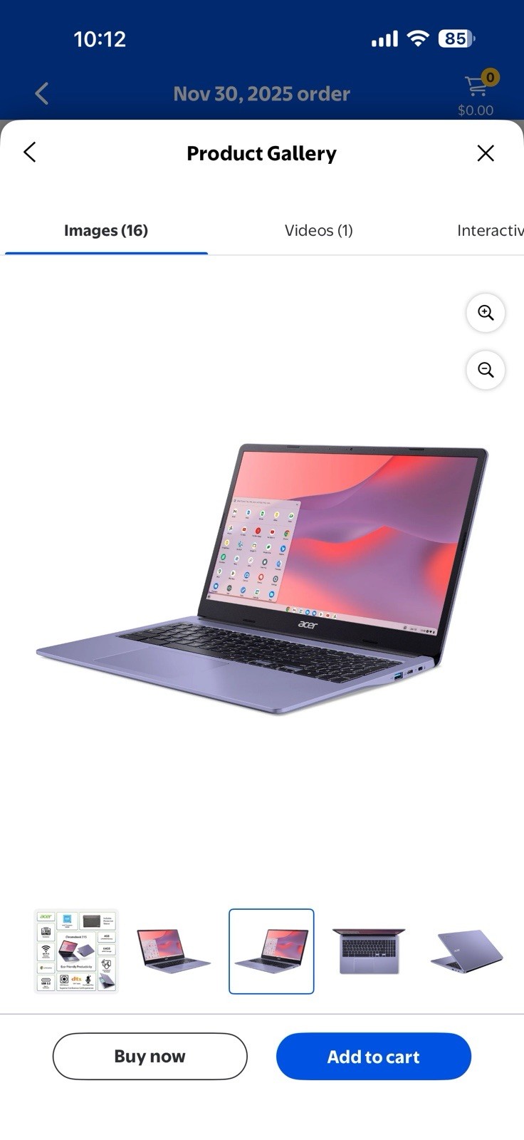 Acer Chromebook 315 Laptop 15”6 inches brand New Inbox N 45 protective Sleeve