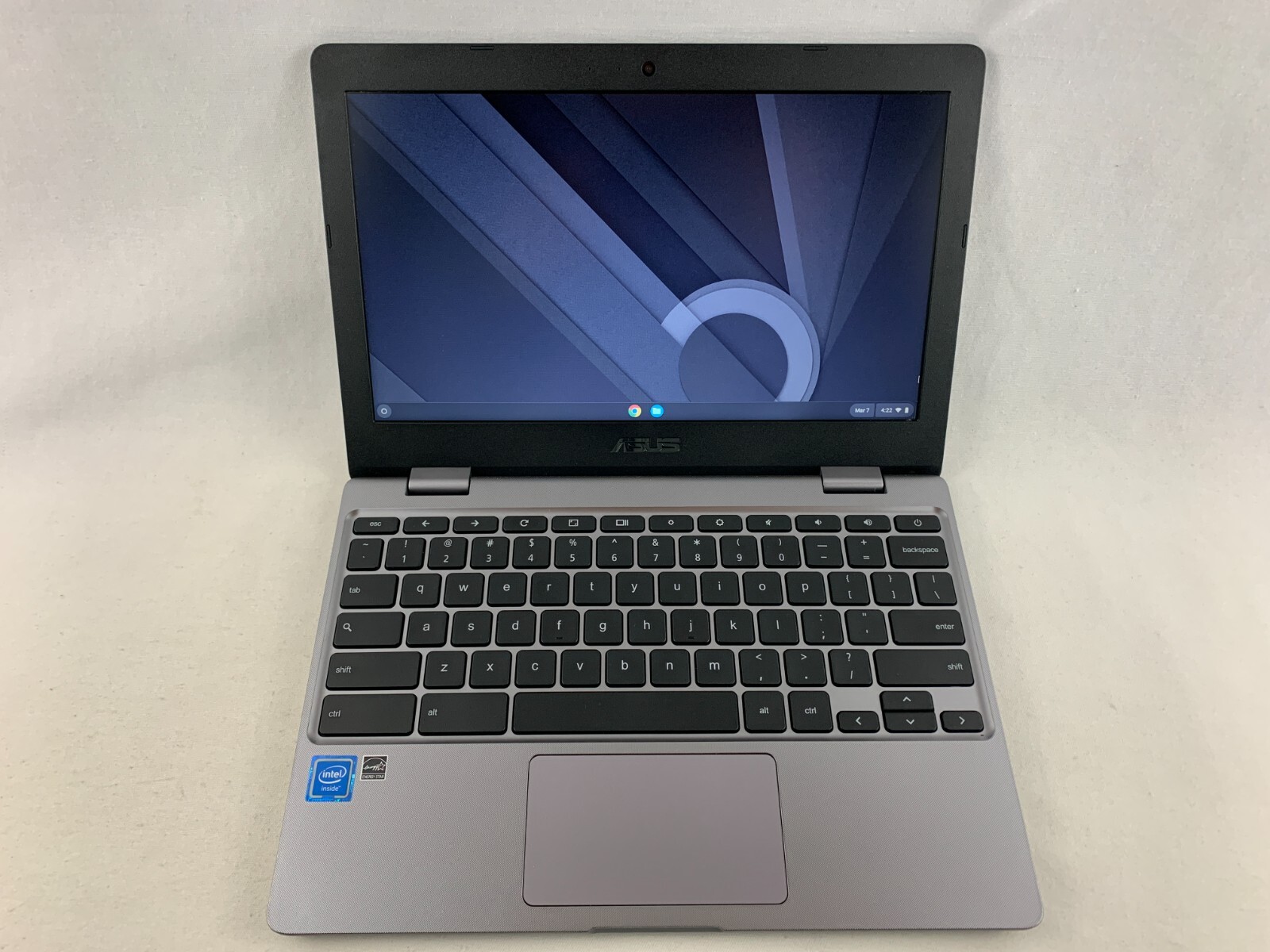 Asus C223N Grey Chromebook, 11.6 Screen, Intel Celeron N3350, 4GB RAM, TESTED 02