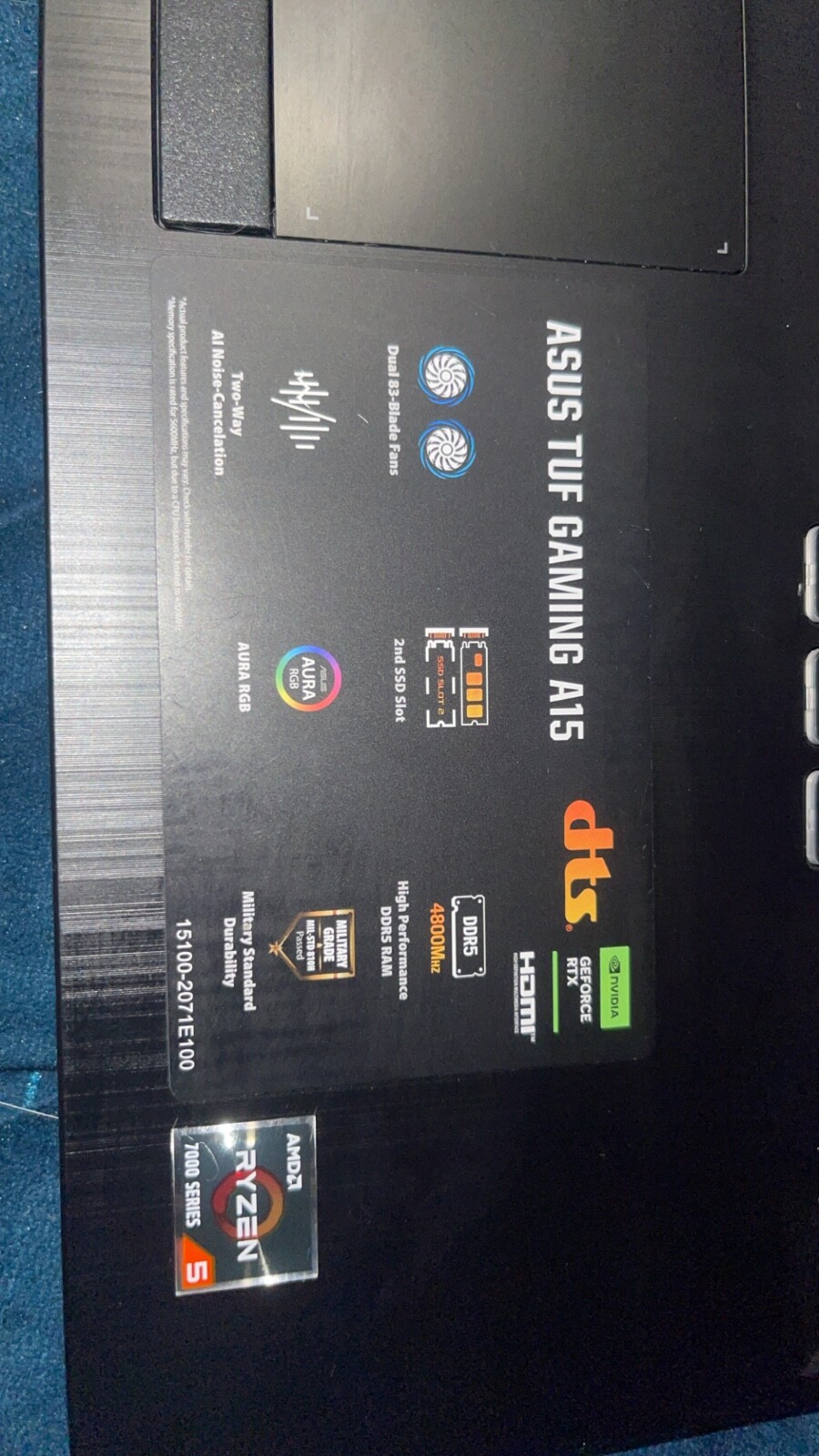 asus tuf a15 gaming laptop