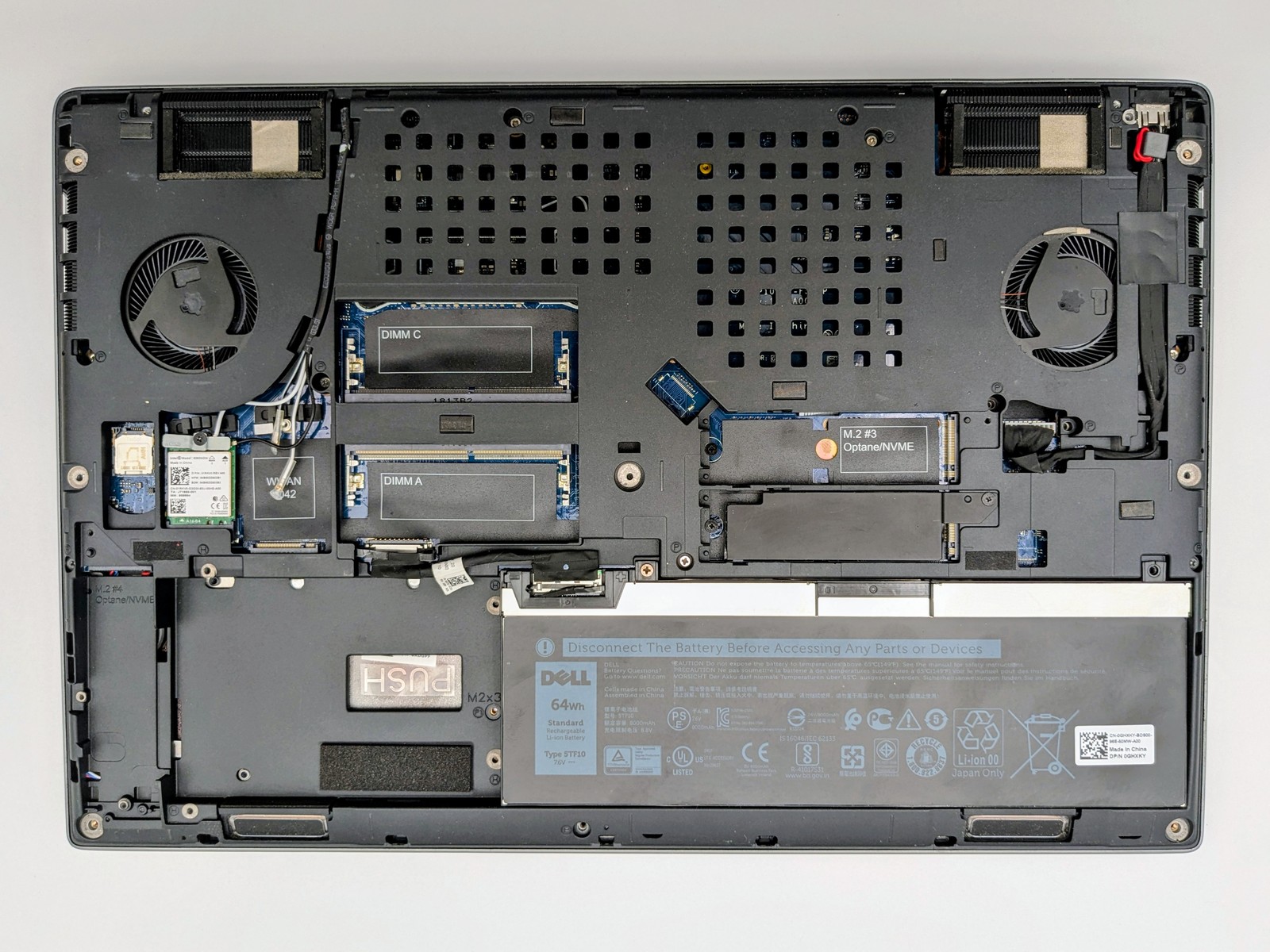 Dell Precision 7530 15″ FHD I7-8750H Motherboard Palmrest *READ*