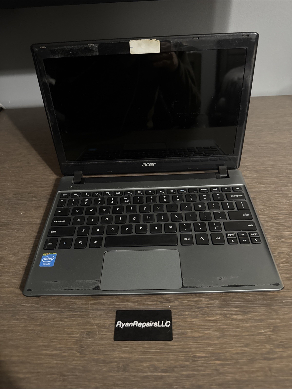Acer Chromebook Q1VZC Gray 11.6″ Intel Celeron Built-in Webcam Laptop For Parts