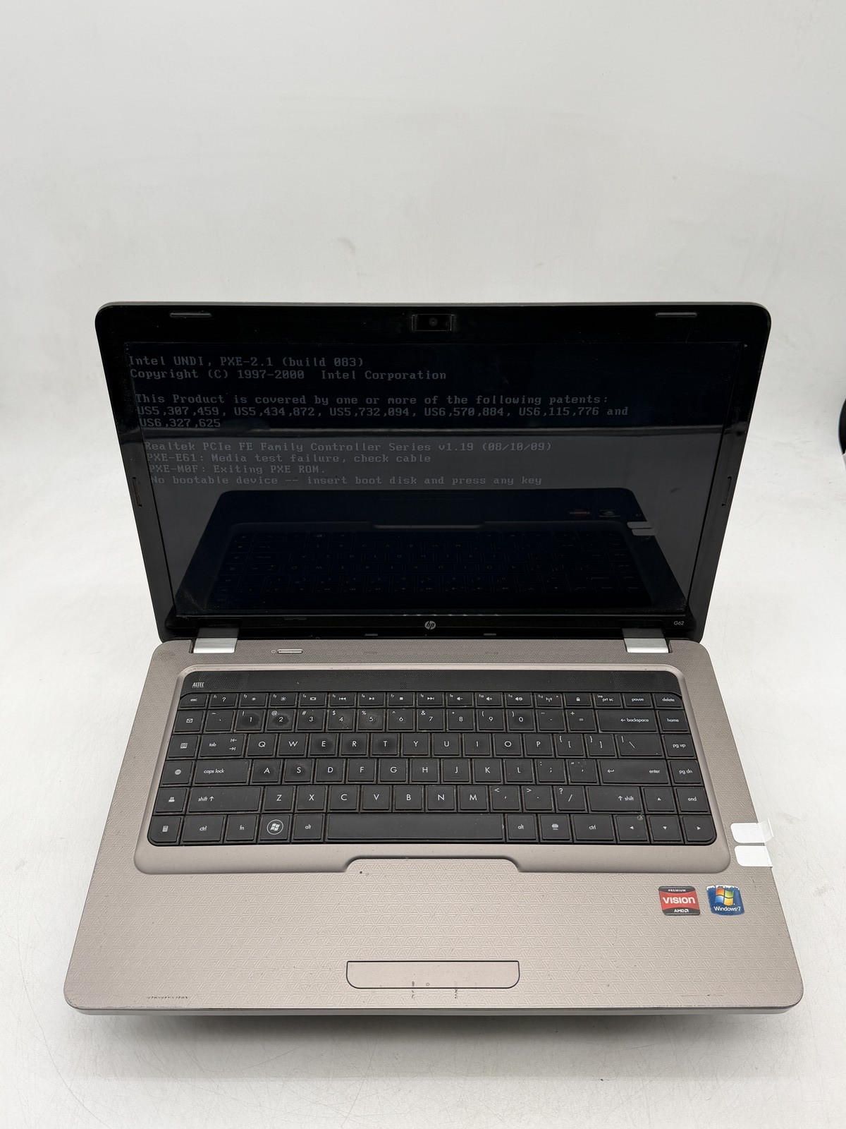 HP G62 Notebook PC (II P540) 15.5in 4GB 500GB – NO OS| Please Read*