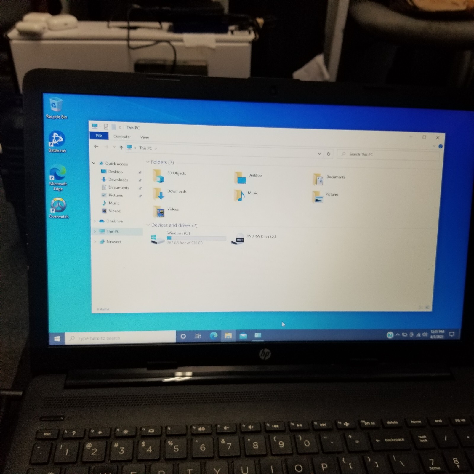 HP Laptop 15-db0xxx AMD A6-9225 Radeon R4, 4GB Ram, 1TB HDD
