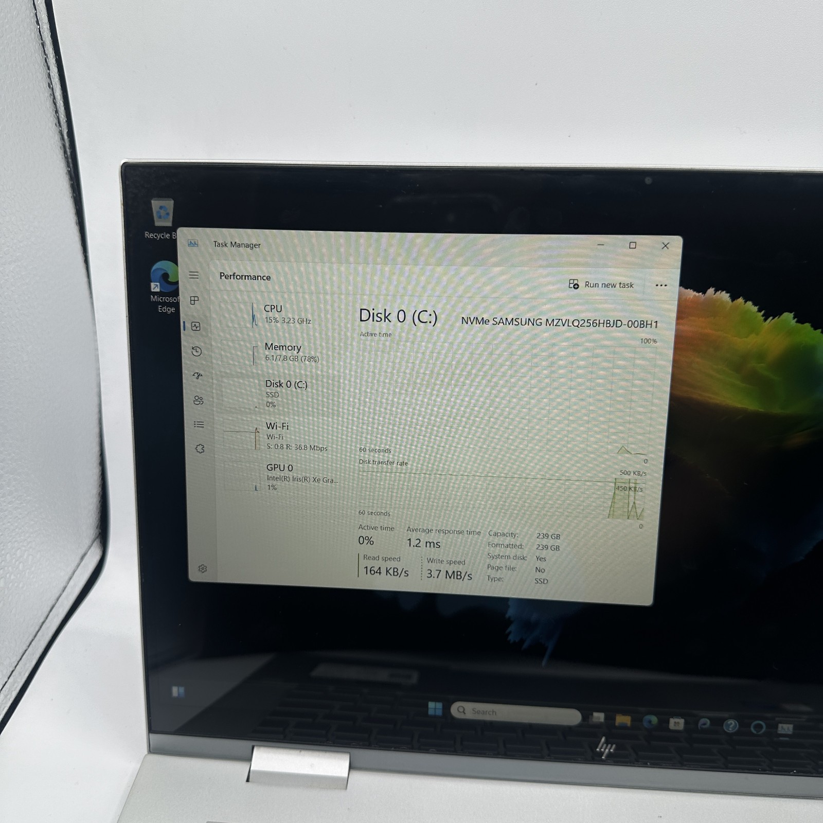 HP ENVY x360 15m-es1013dx i5-1155G7 8GB RAM Works Read