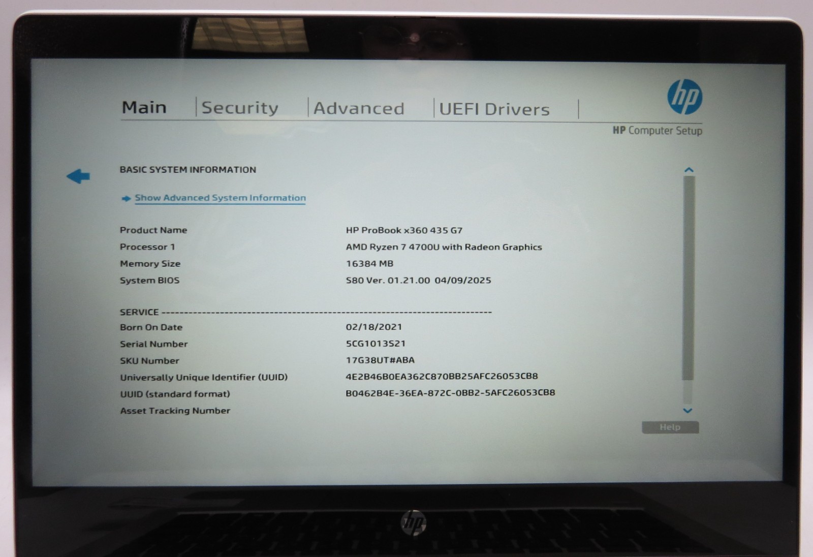 HP ProBook x360 435 G7 | Ryzen 7-4700U | 16GB RAM | 256GB SSD | WIN 11 PRO