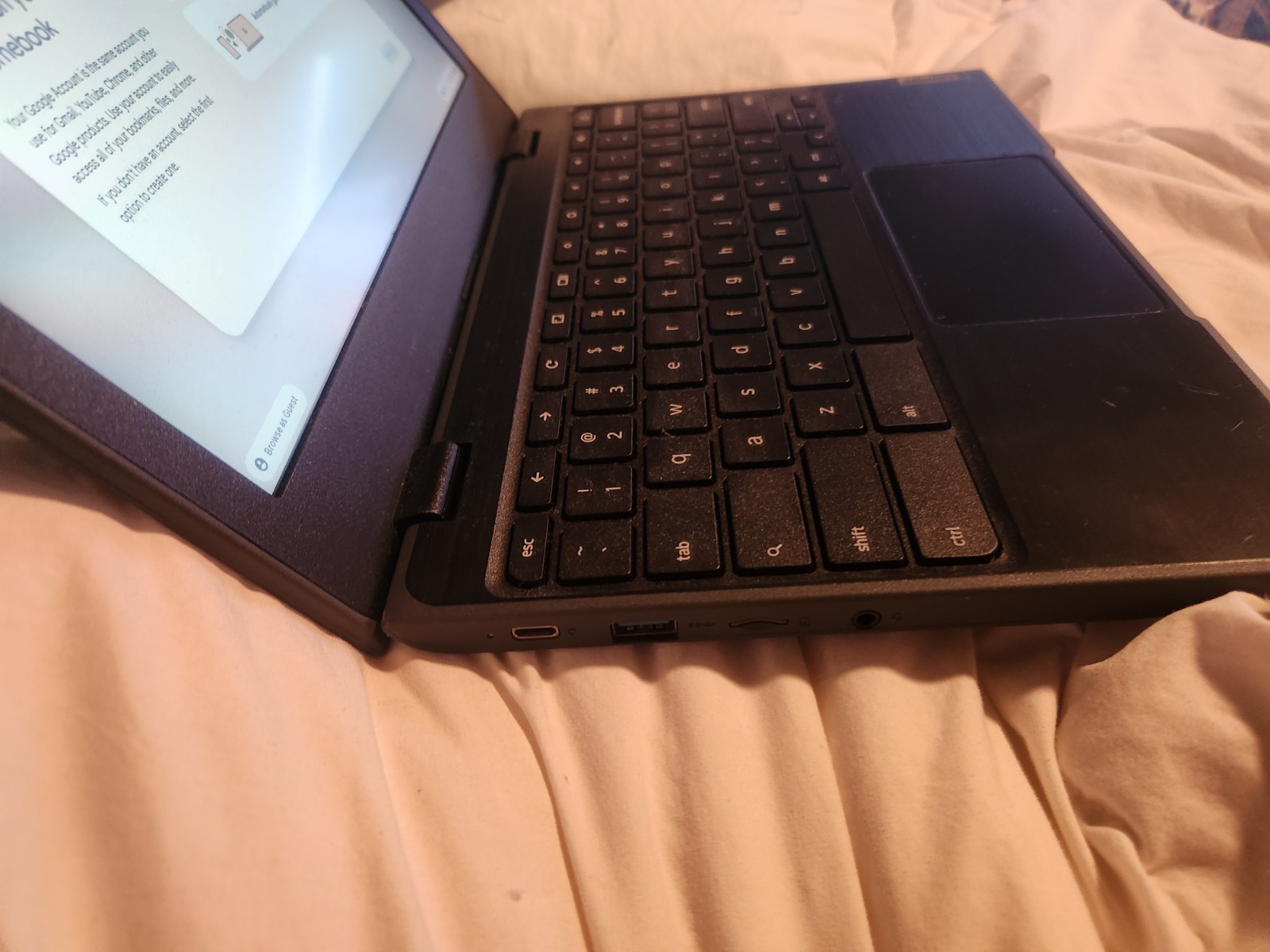 Lenovo Chromebook 11.6in Intel Celeron N Black Chrome OS Webcam USB-C