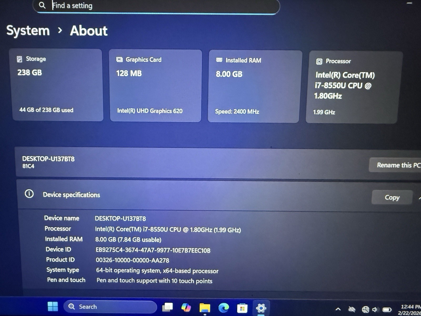 Lenovo YOGA C930-13IKB 2-IN-1 i7-8550U 8GB RAM 256GB SSD 13.9″ FHD TOUCH WIN10H