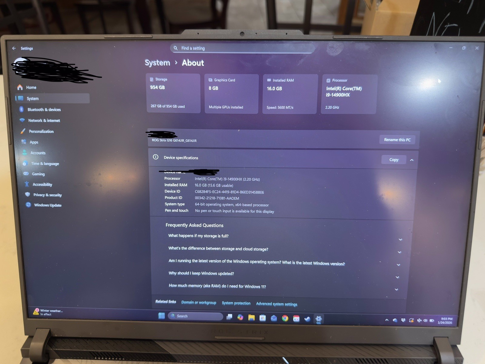 ASUS ROG Strix G16 (2024) Gaming Laptop, 16″ Nebula Display 16:10 QHD 240Hz, GeF