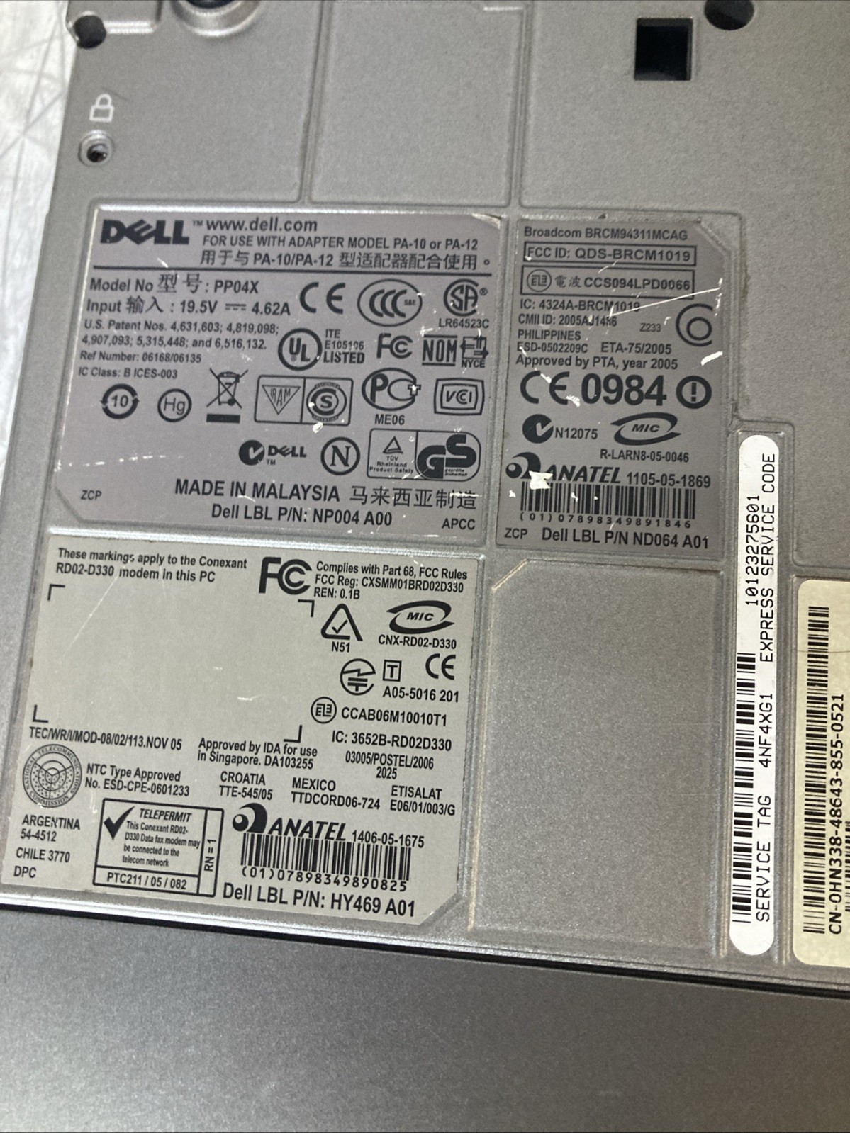 Dell Latitude D830 15.4 Laptop Core 2 Duo 2.00GHz 2GB No HHD Boot to BIOS