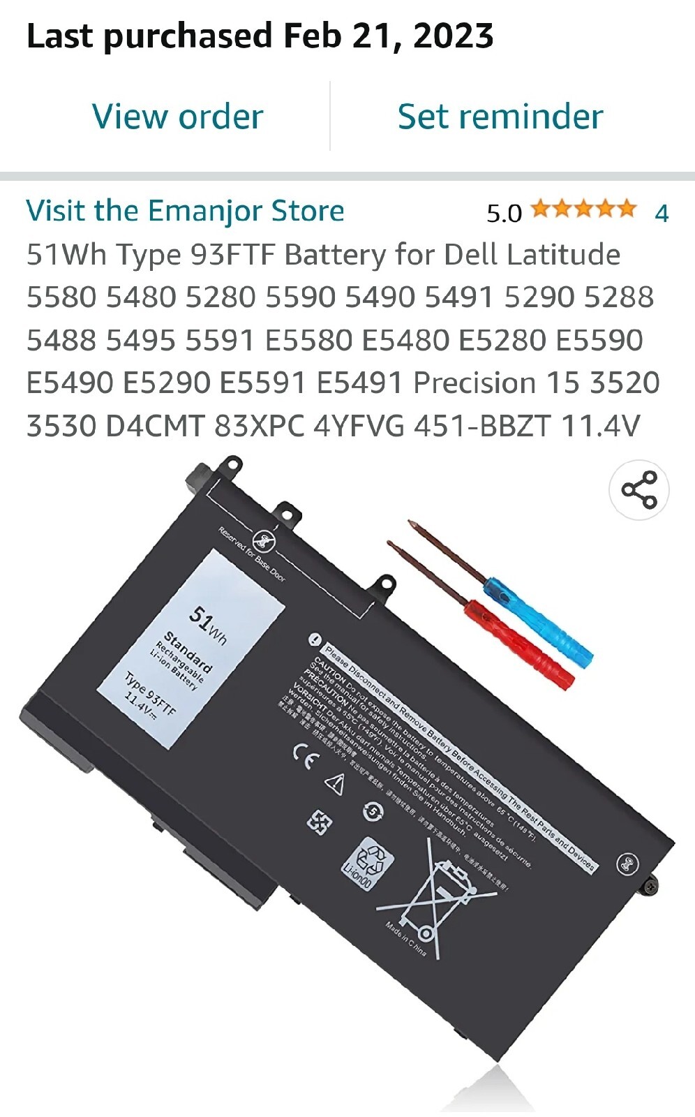 Dell Latitude 5591 i7-8850h 15.6″